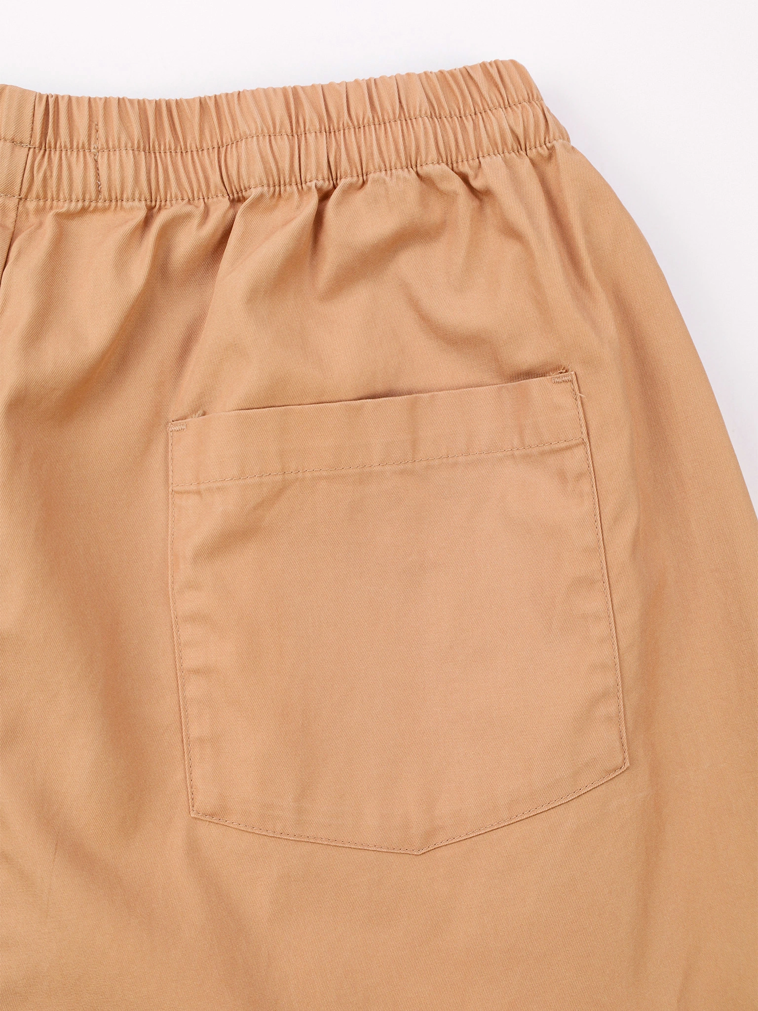 Брюки темно-бежевого цвета из смесового хлопка